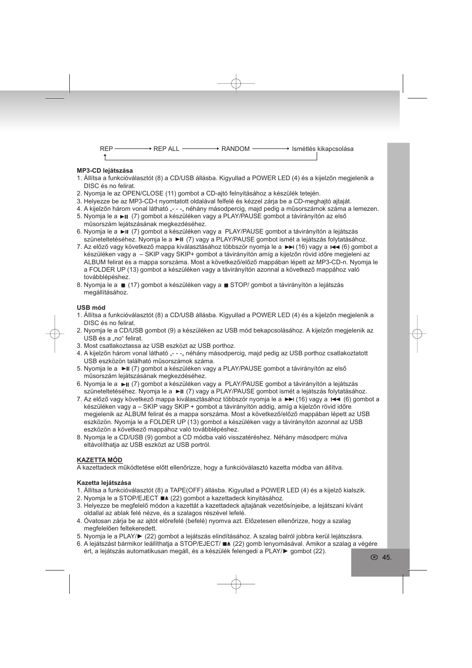 Elta 2322USB User Manual | Page 45 / 170