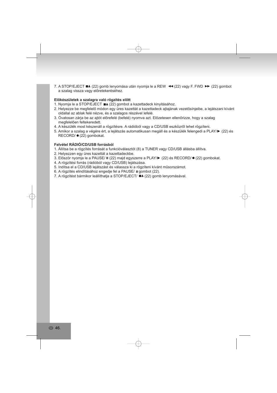 Elta 2322USB User Manual | Page 46 / 170