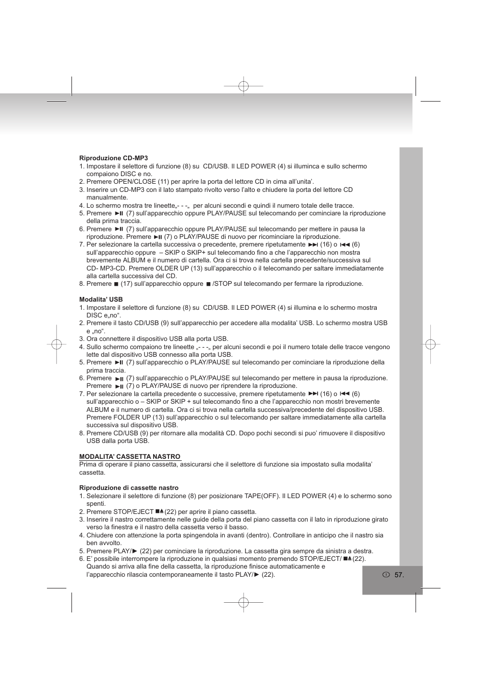 Elta 2322USB User Manual | Page 57 / 170
