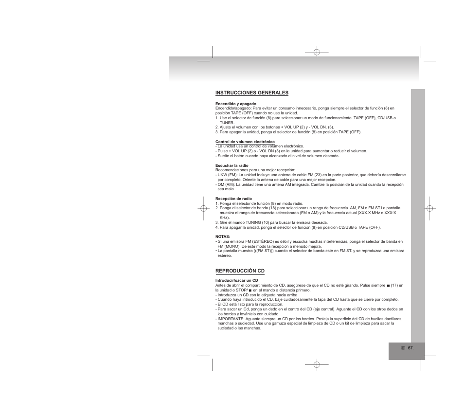 Elta 2322USB User Manual | Page 67 / 170