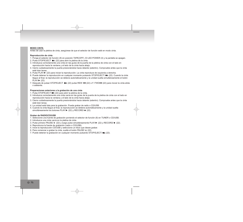 Elta 2322USB User Manual | Page 70 / 170