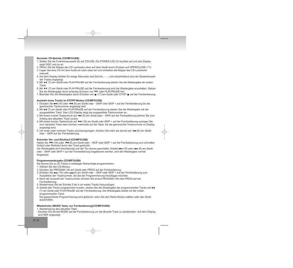 Elta 2322USB User Manual | Page 8 / 170