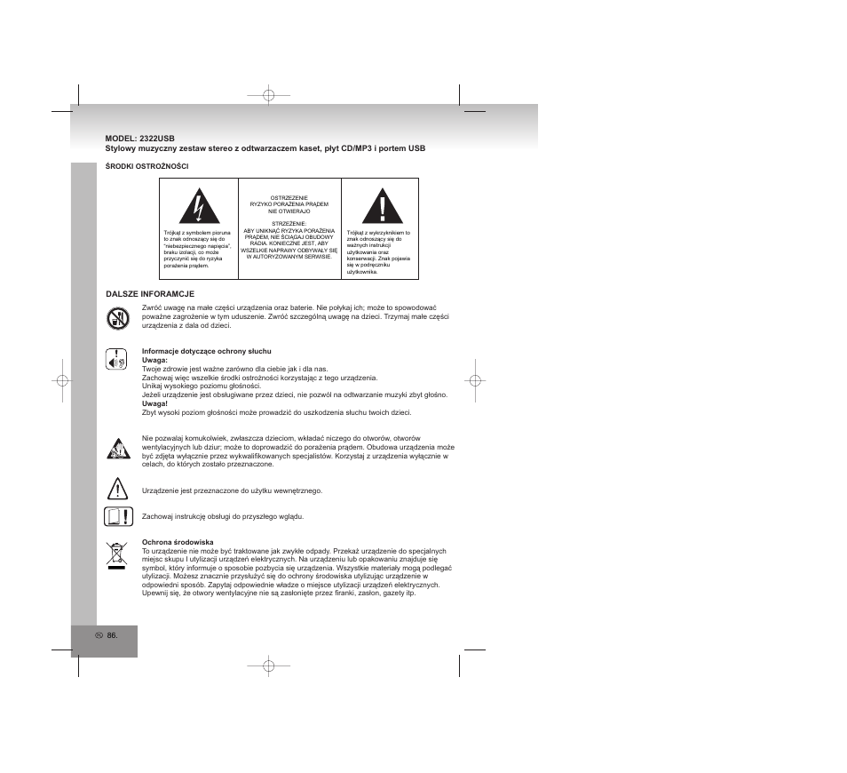 Elta 2322USB User Manual | Page 86 / 170