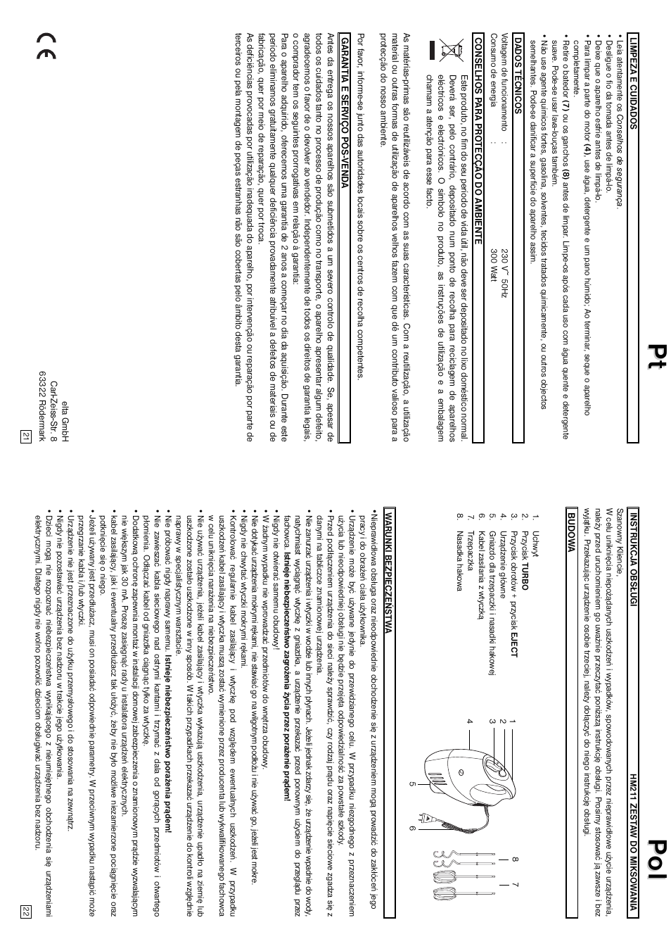 Pt p p ol ol | Elta HM211 User Manual | Page 12 / 22