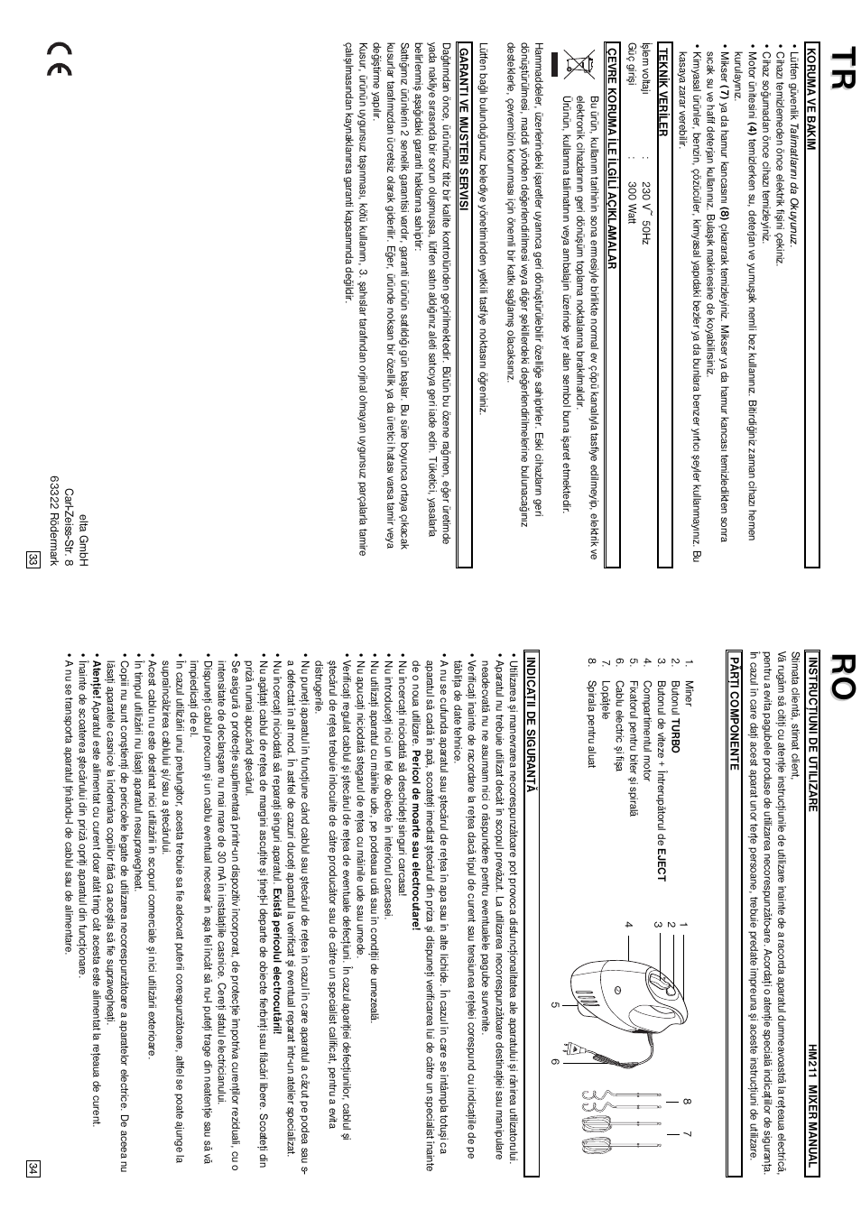 Elta HM211 User Manual | Page 18 / 22