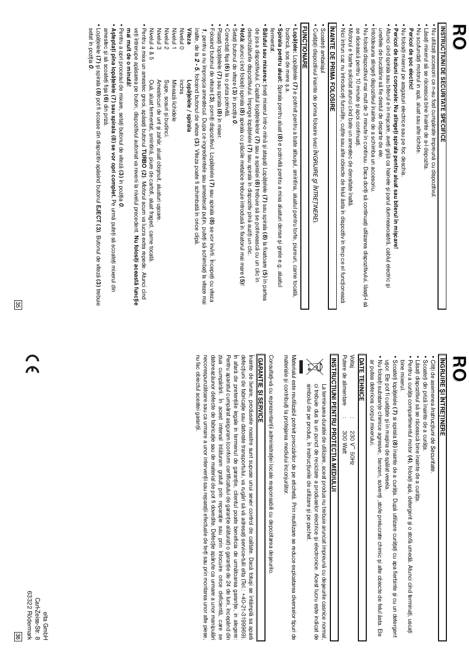 Elta HM211 User Manual | Page 19 / 22