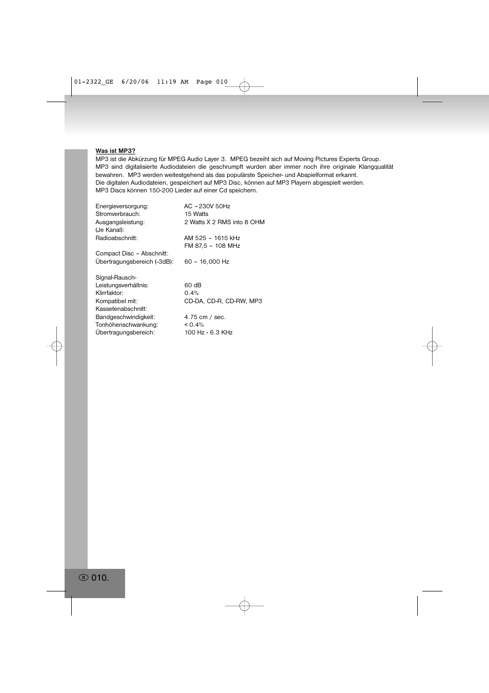 Elta 2322 User Manual | Page 10 / 112