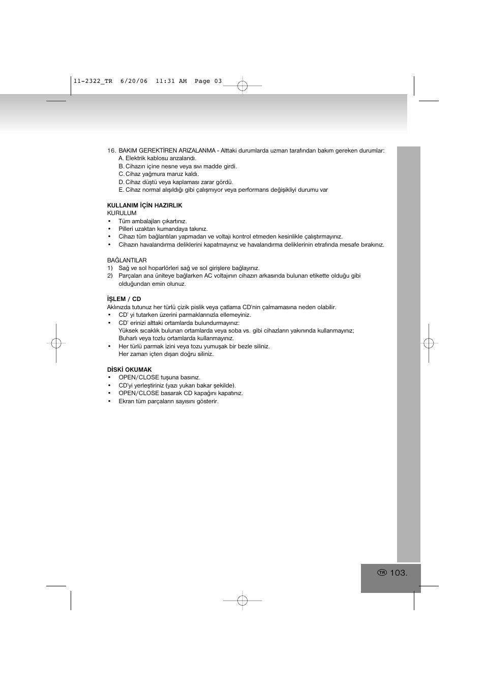 Elta 2322 User Manual | Page 103 / 112