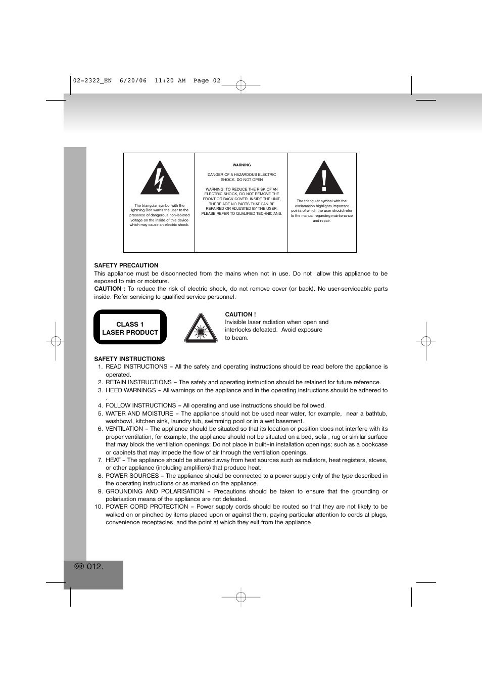 Elta 2322 User Manual | Page 12 / 112