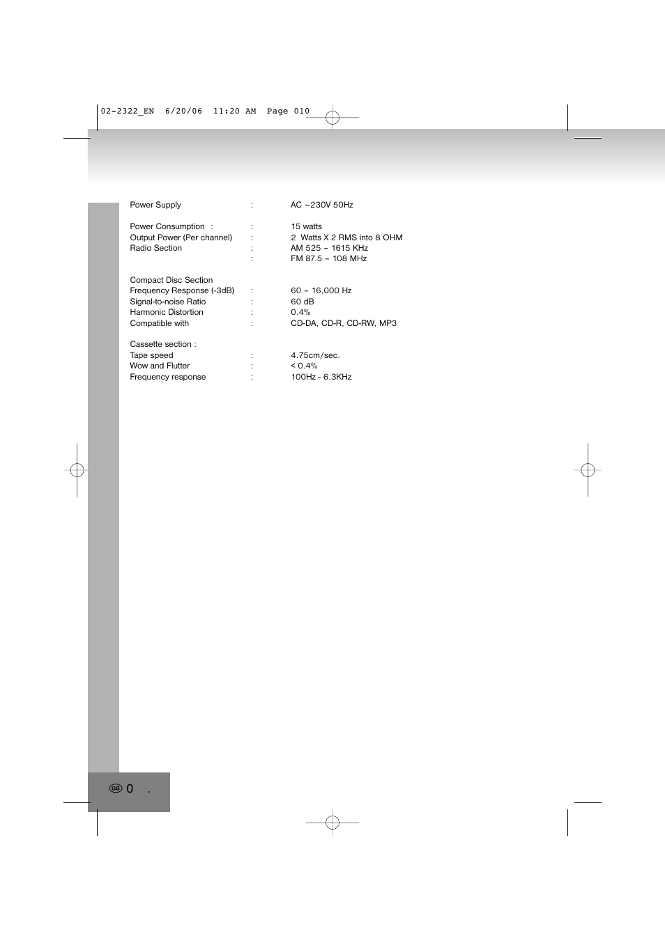 Elta 2322 User Manual | Page 20 / 112