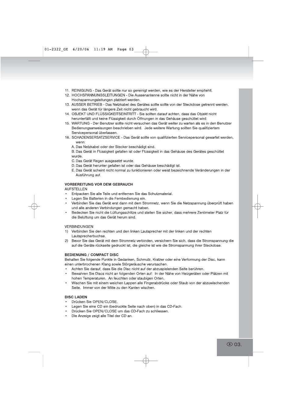 Elta 2322 User Manual | Page 3 / 112