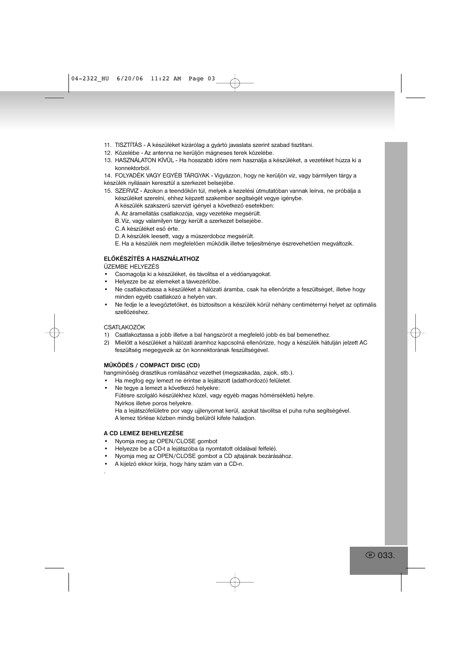 Elta 2322 User Manual | Page 33 / 112