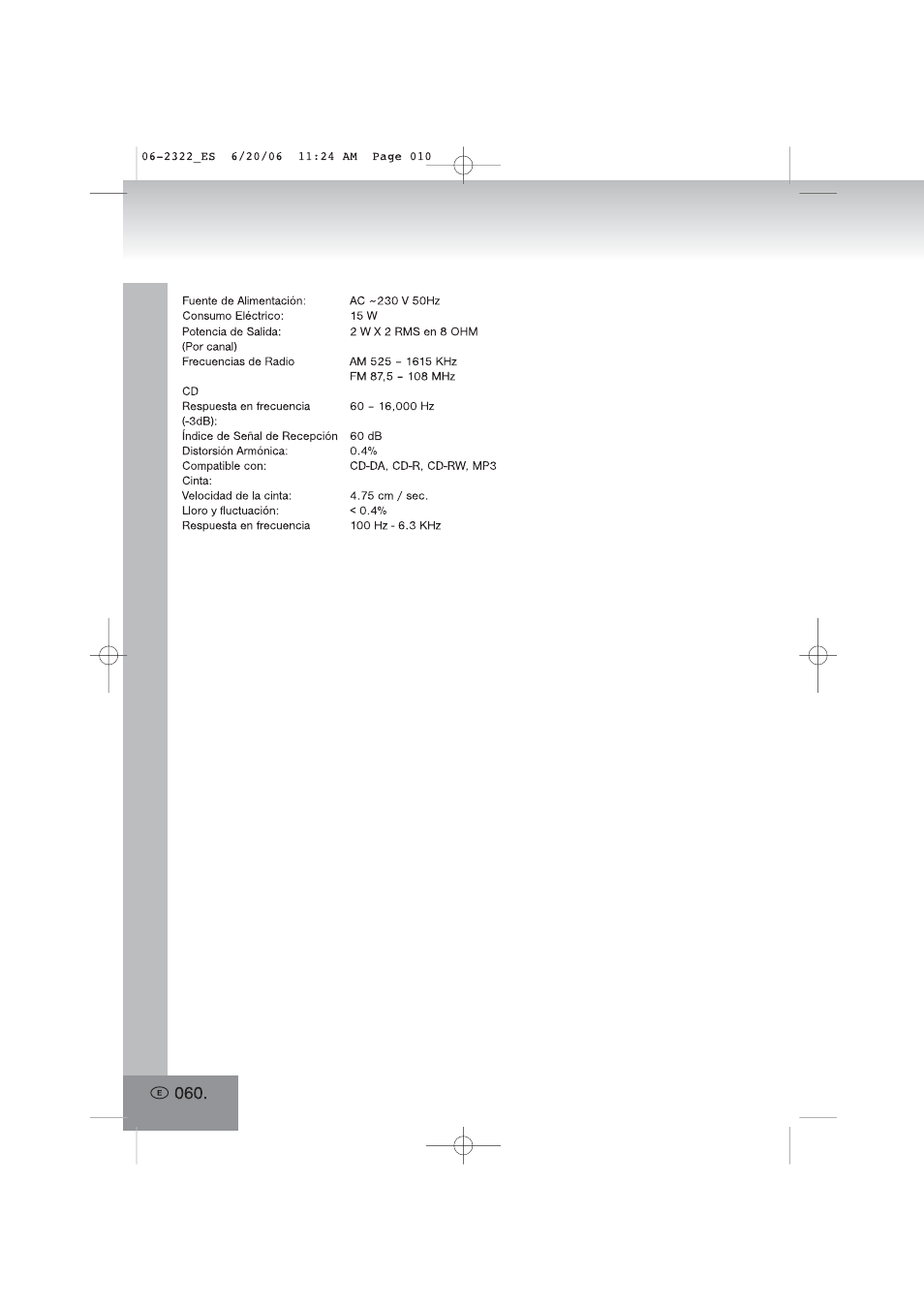 Elta 2322 User Manual | Page 60 / 112