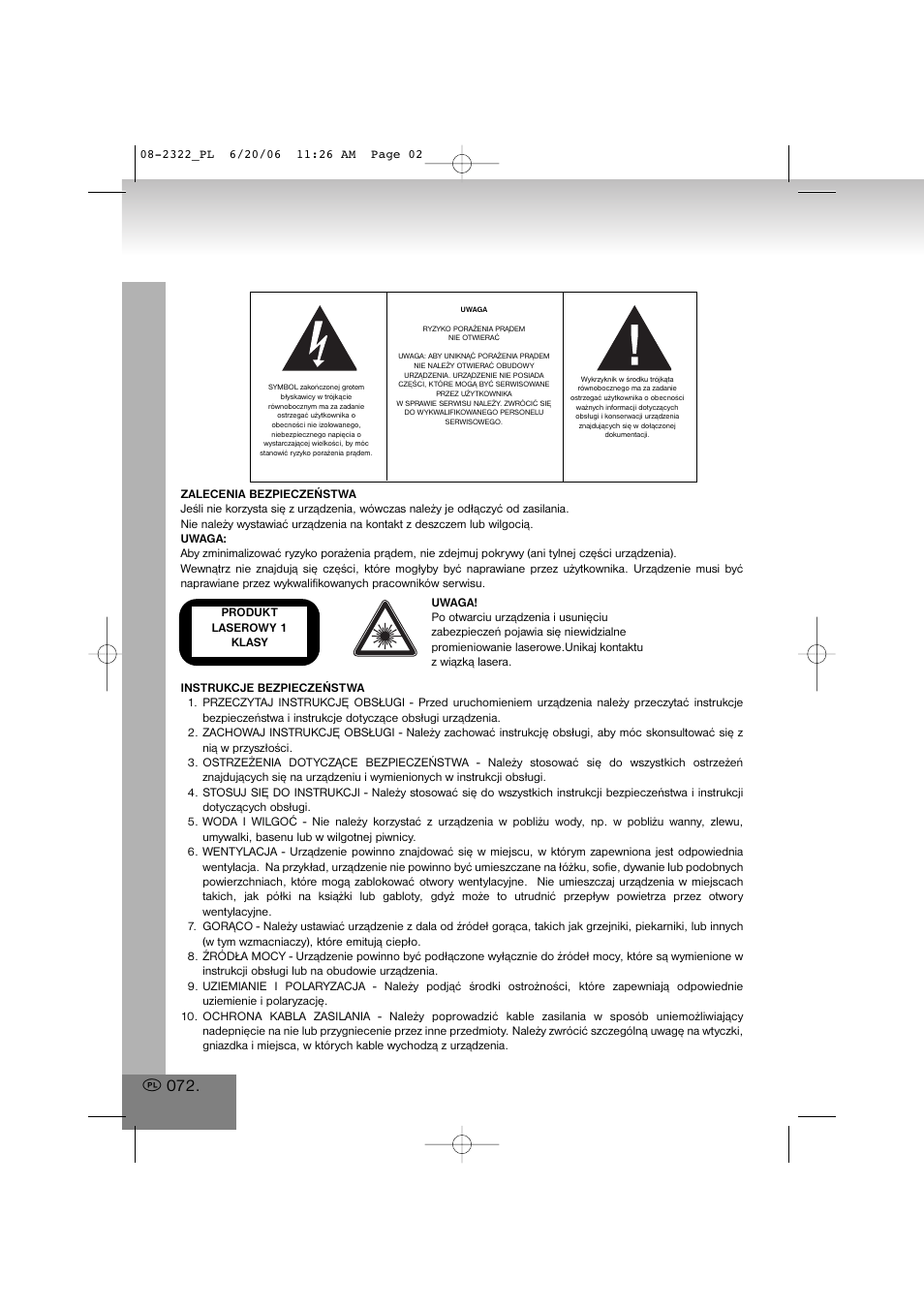 Elta 2322 User Manual | Page 72 / 112