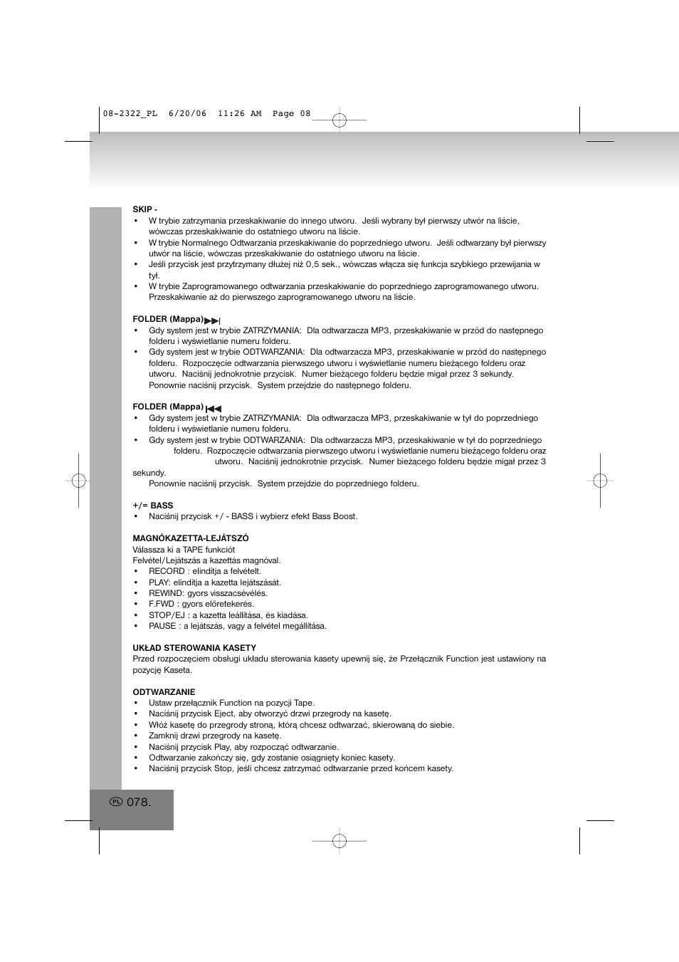 Elta 2322 User Manual | Page 78 / 112