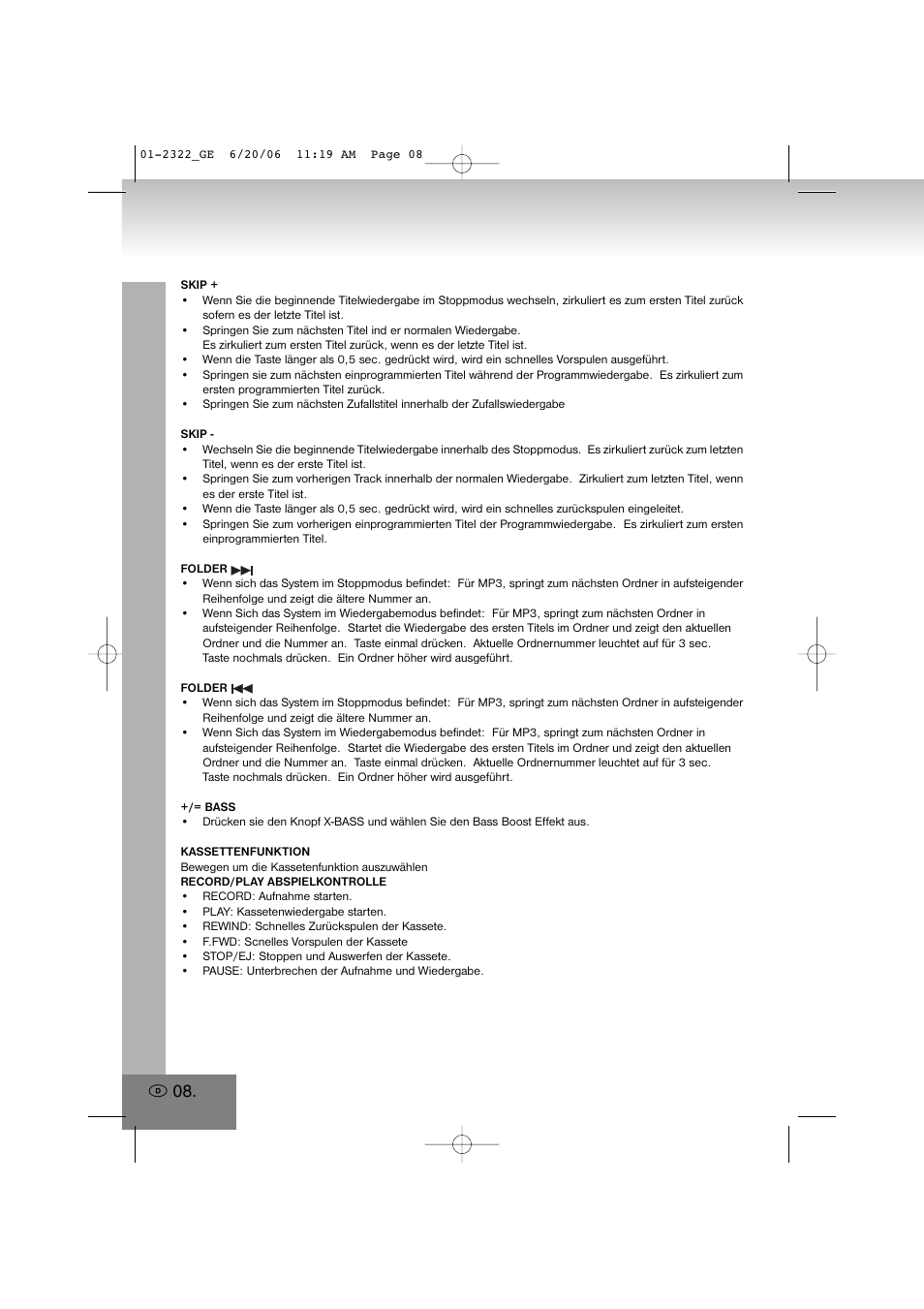 Elta 2322 User Manual | Page 8 / 112