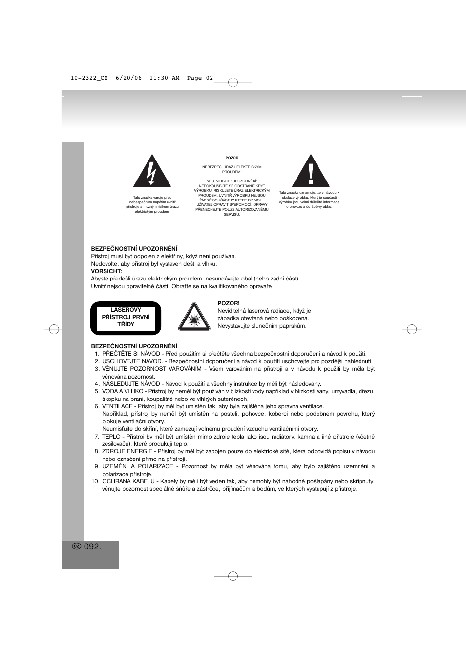 Elta 2322 User Manual | Page 92 / 112