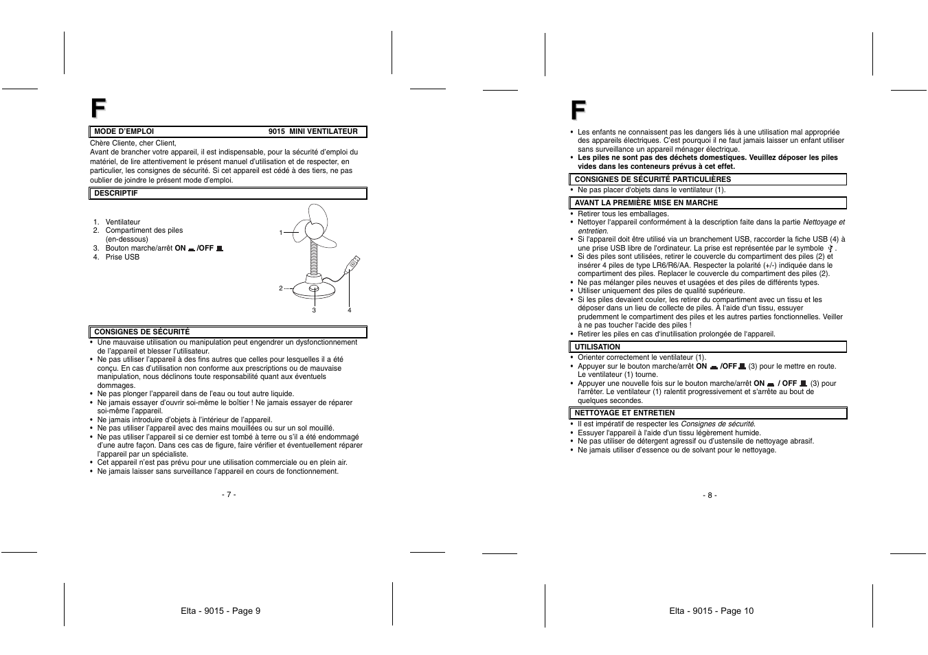 Elta 9015 User Manual | Page 5 / 16