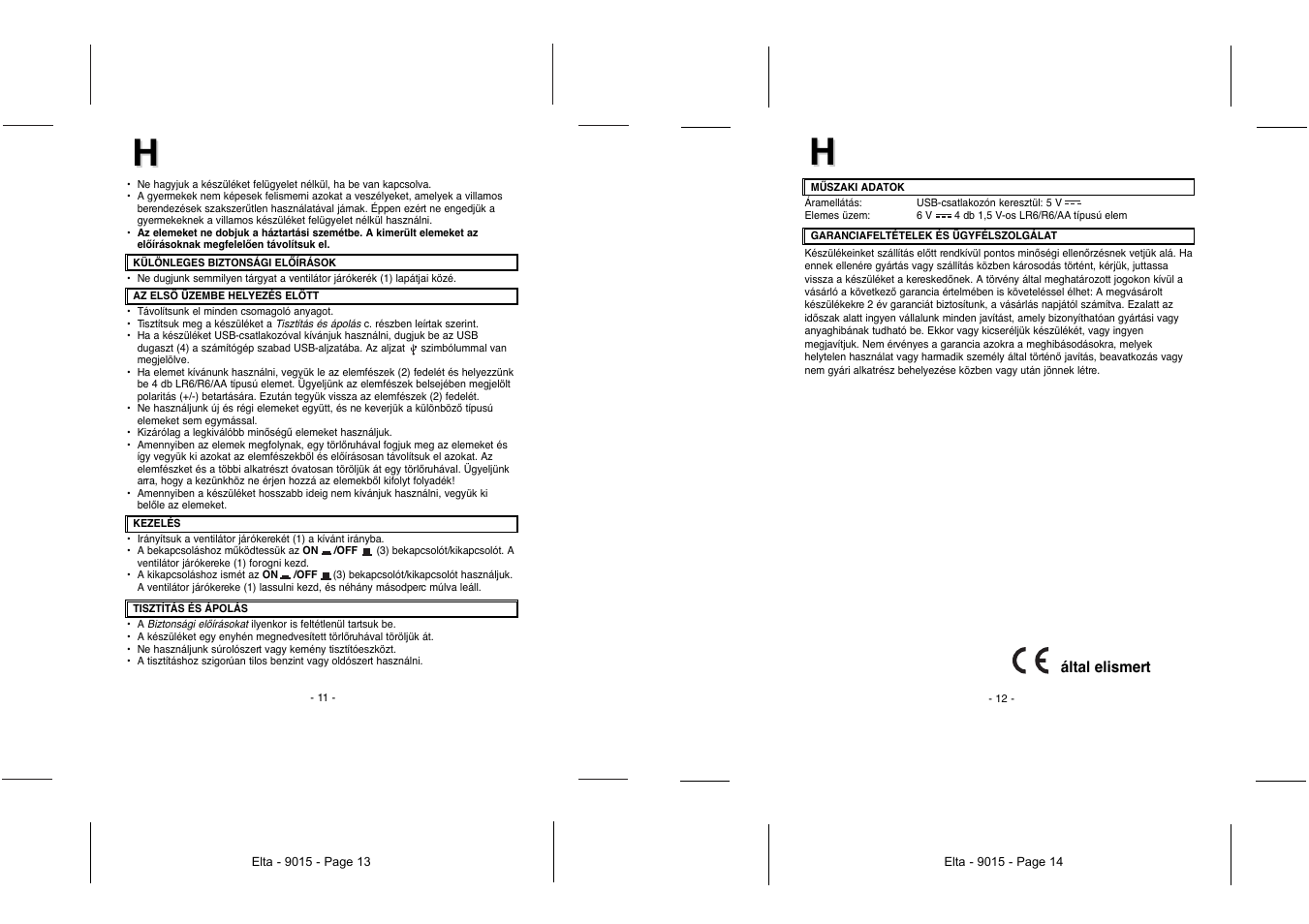 Elta 9015 User Manual | Page 7 / 16