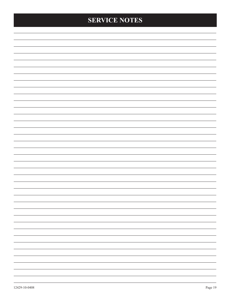 Empire Products FAW-55IP User Manual | Page 19 / 20