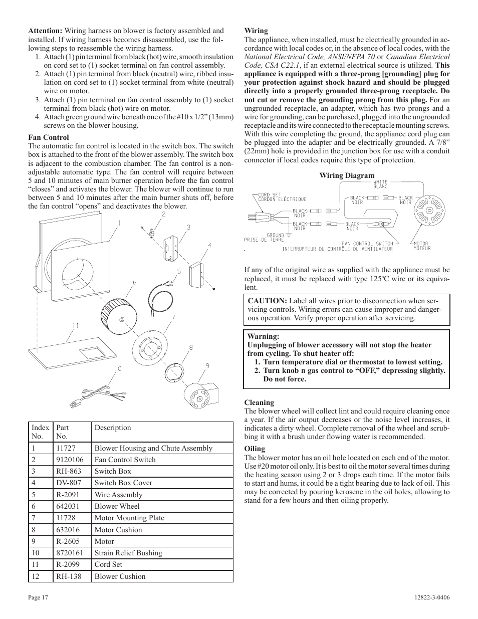 Empire Products RH-50-6 User Manual | Page 17 / 20