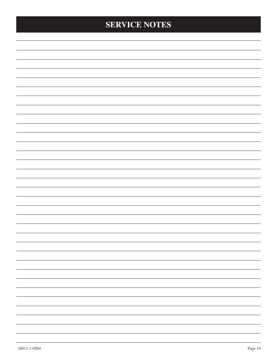 Empire Products BF-30-2 User Manual | Page 19 / 20