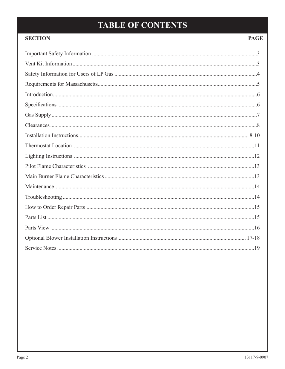 Empire Products DV-25T-1 User Manual | Page 2 / 20