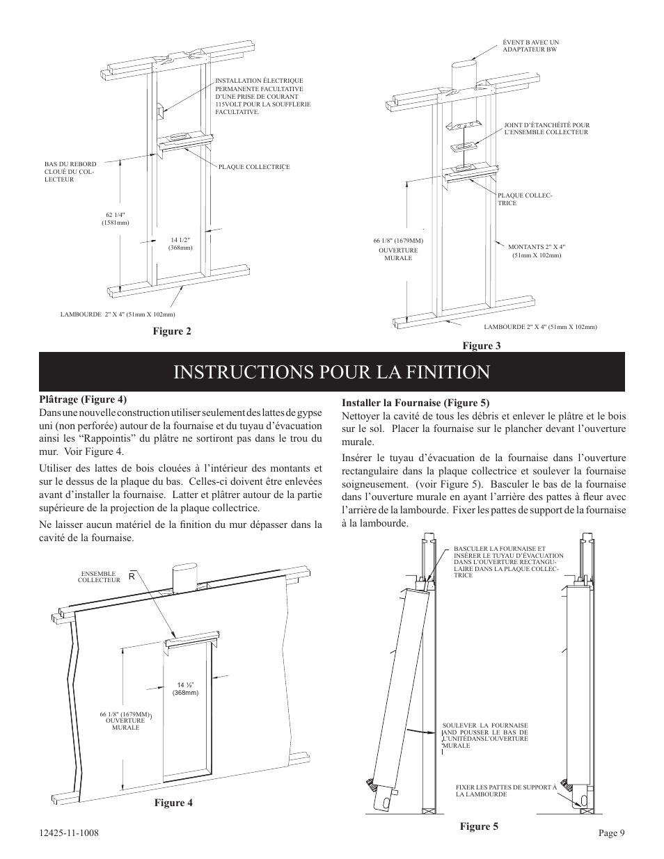 Instructions pour la finition, Figure 4 | Empire Products GWT-35-2(SG User Manual | Page 29 / 60