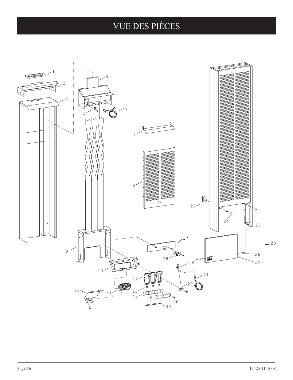 Vue des pièces | Empire Products GWT-35-2(SG User Manual | Page 36 / 60