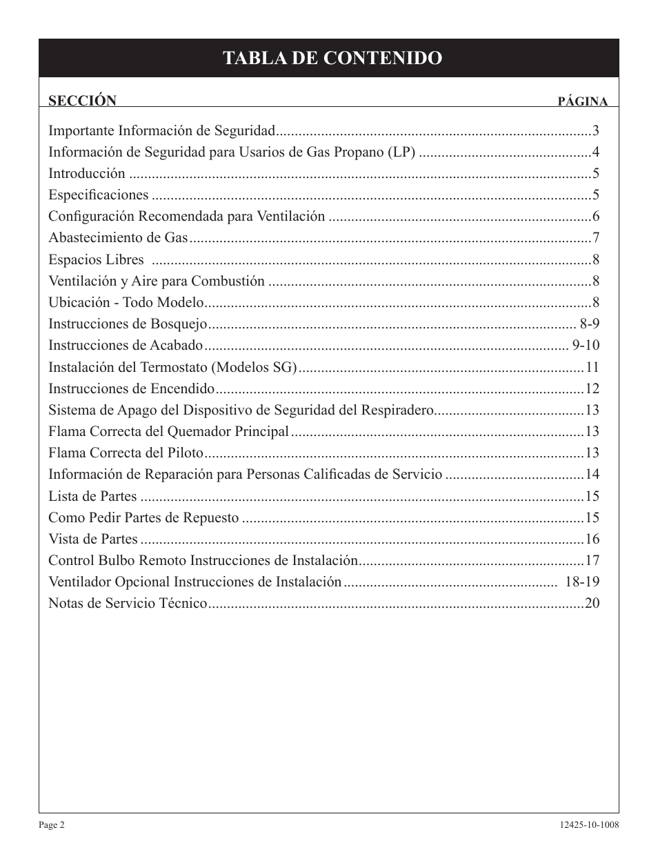 Empire Products GWT-35-2(SG User Manual | Page 42 / 60