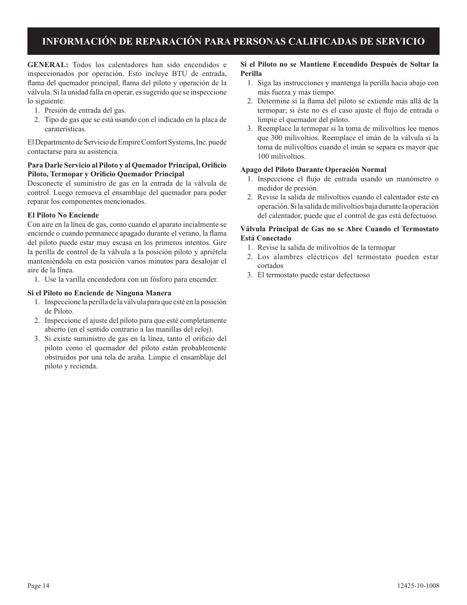 Empire Products GWT-35-2(SG User Manual | Page 54 / 60
