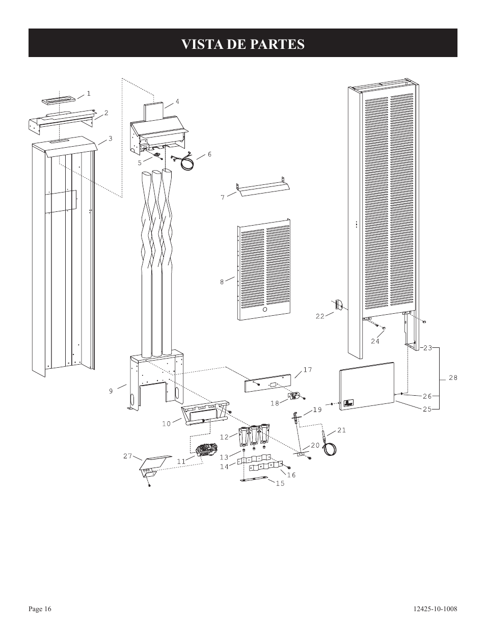 Vista de partes | Empire Products GWT-35-2(SG User Manual | Page 56 / 60