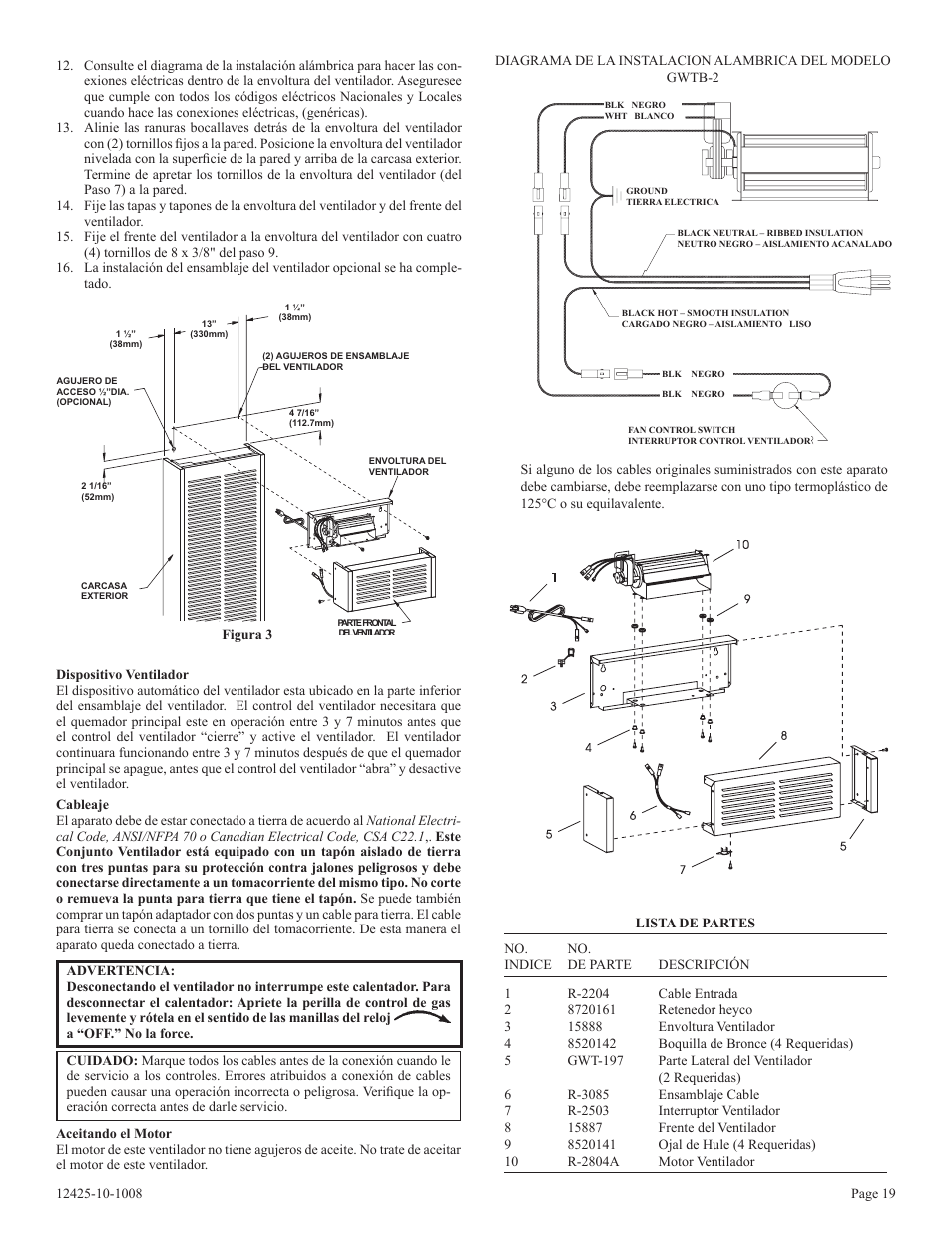 Empire Products GWT-35-2(SG User Manual | Page 59 / 60