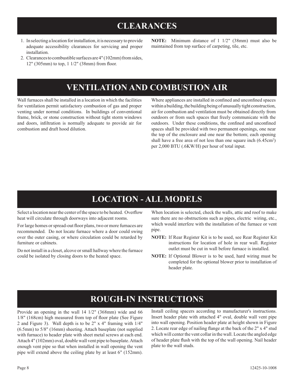 Empire Products GWT-35-2(SG User Manual | Page 8 / 60