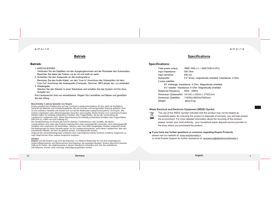 Т³гж 5 | Empire Products X-GAMING 5000 User Manual | Page 5 / 14