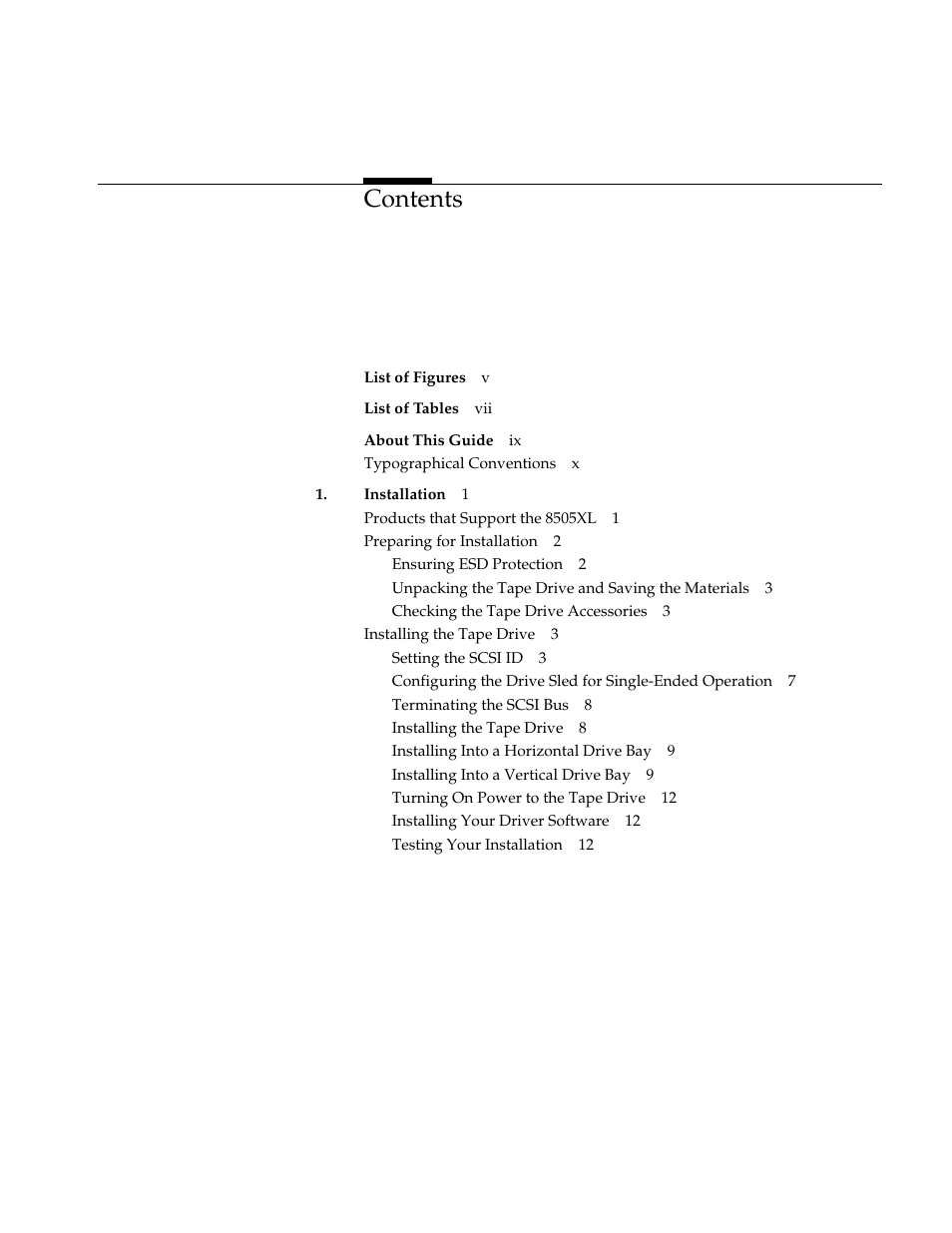 Exabyte 8505XL User Manual | Page 3 / 42