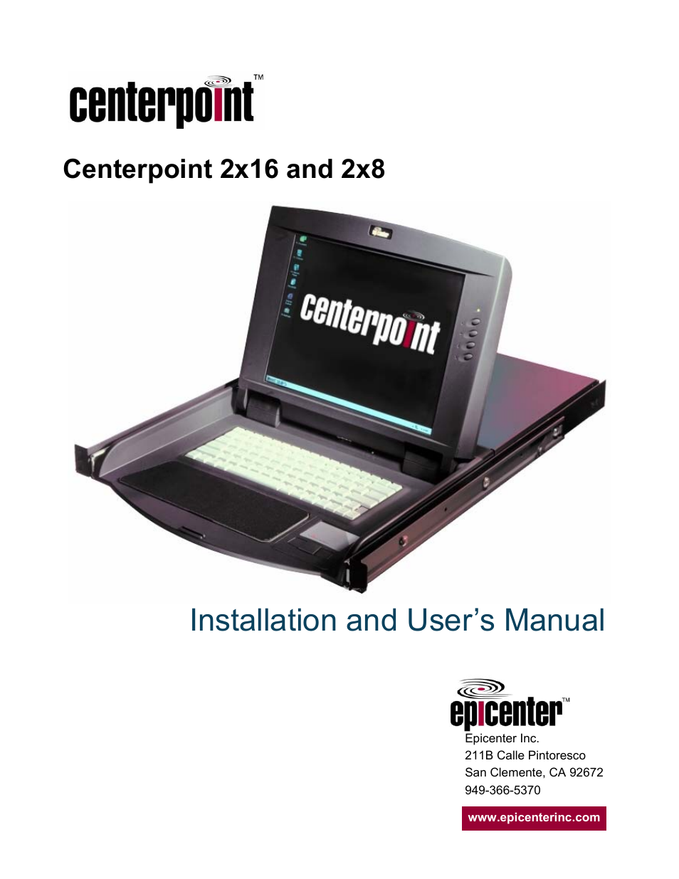 Epicenter 2x8 User Manual | 25 pages