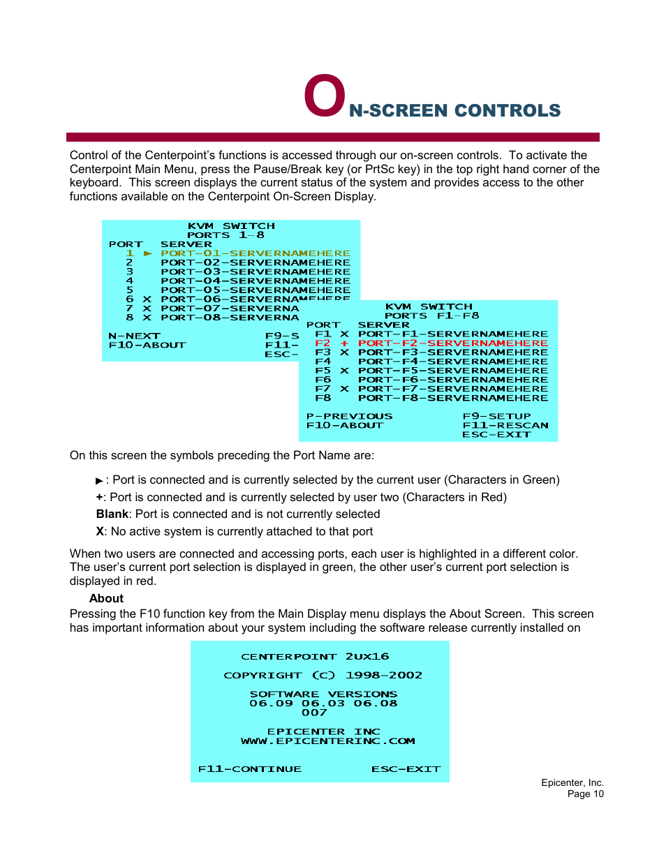 Epicenter 2x8 User Manual | Page 10 / 25