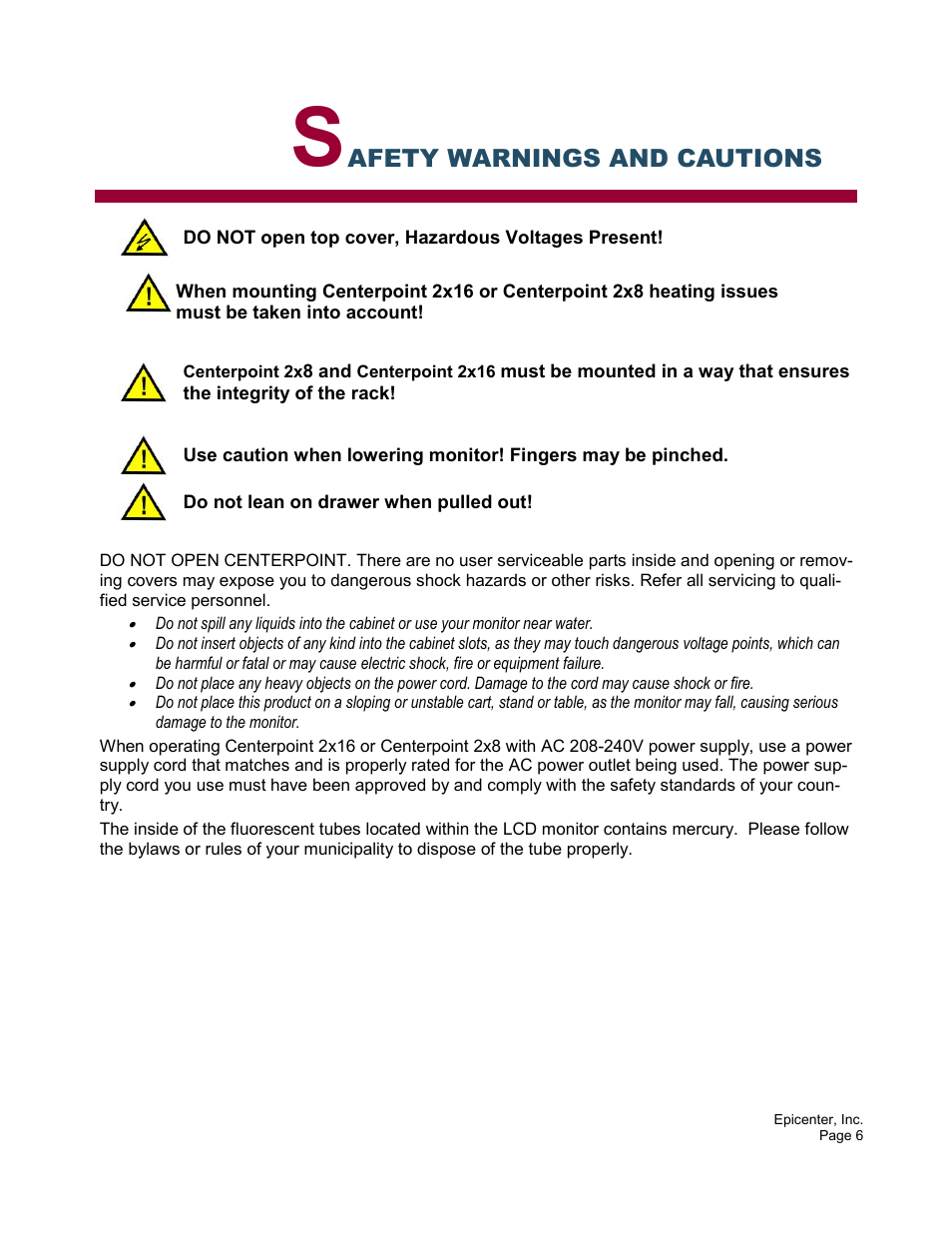 Epicenter 2x8 User Manual | Page 6 / 25