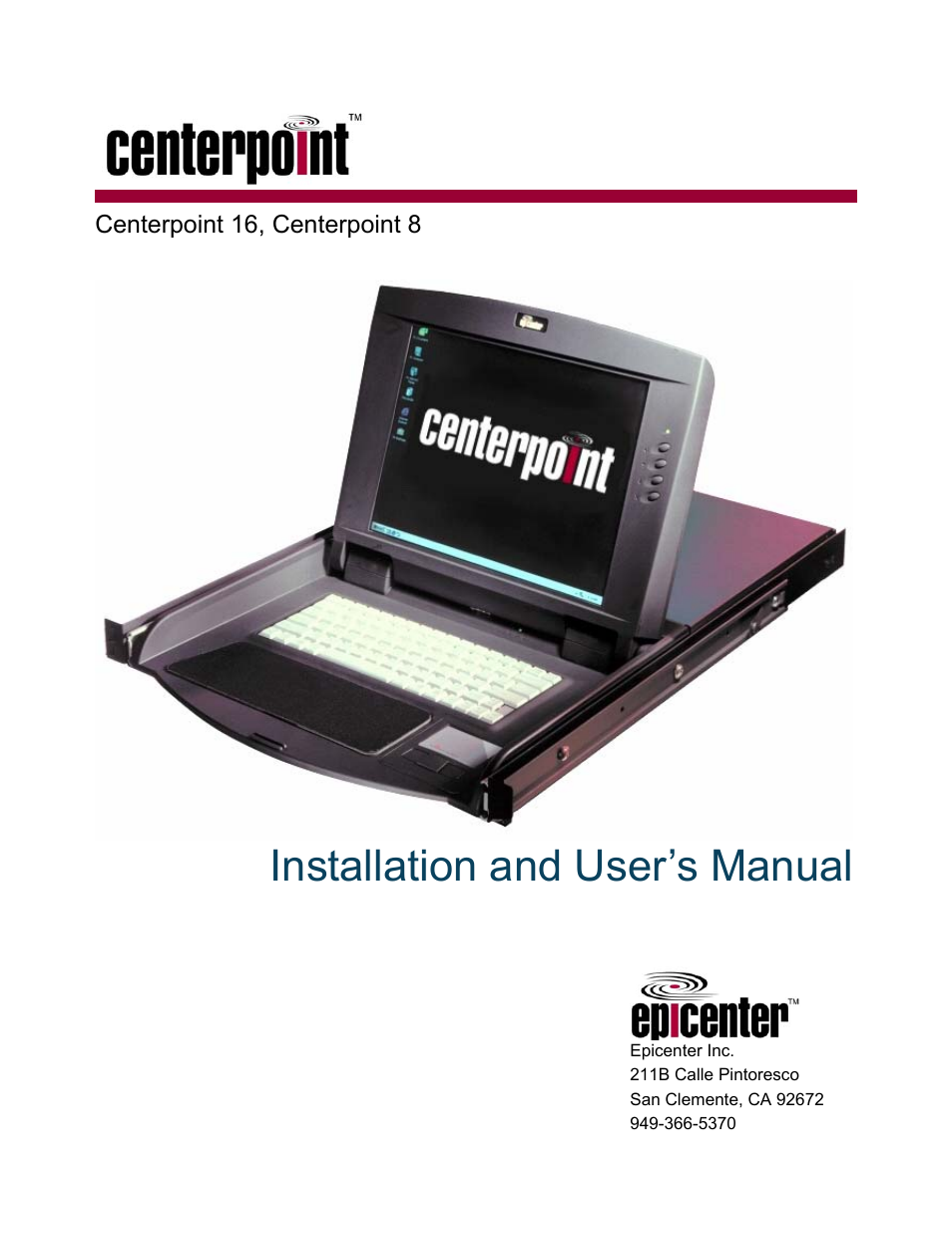 Epicenter Centercade 16 User Manual | 25 pages