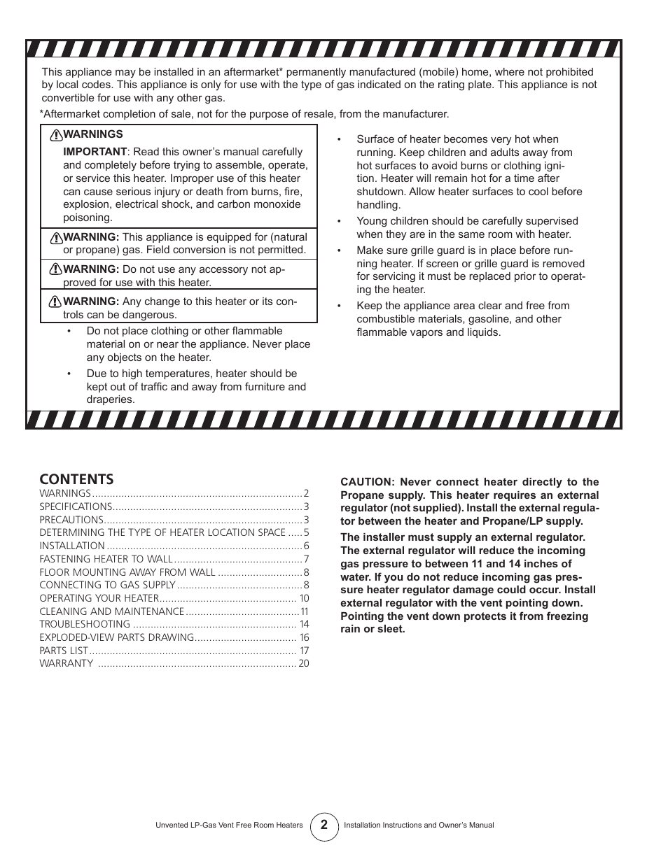 Enerco HSVFR30LPT User Manual | Page 2 / 20