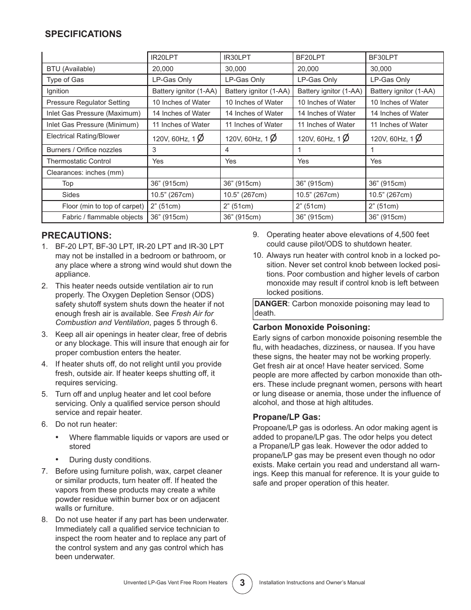 Enerco HSVFR30LPT User Manual | Page 3 / 20