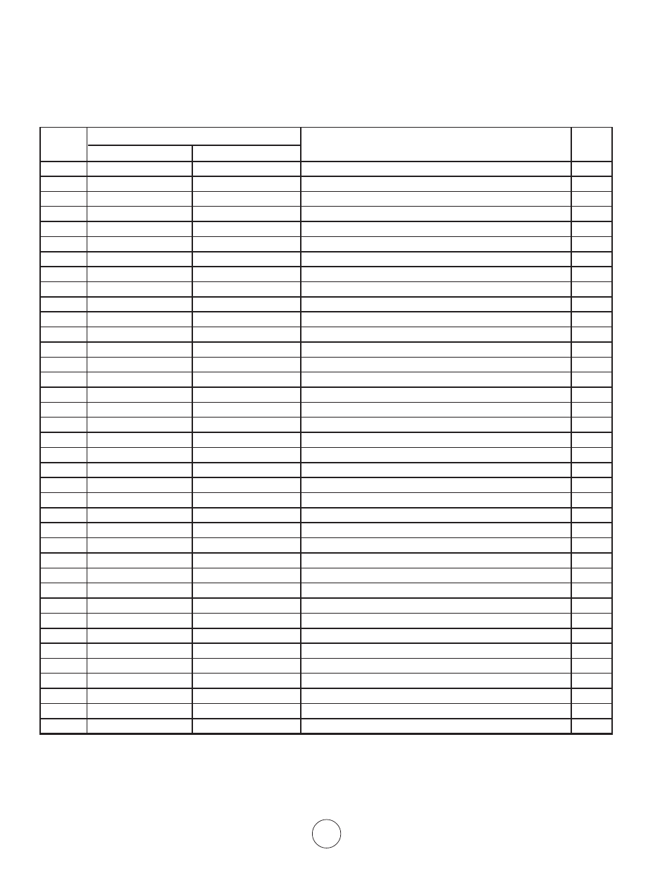 Parts list | Enerco MHBF10NG User Manual | Page 22 / 24