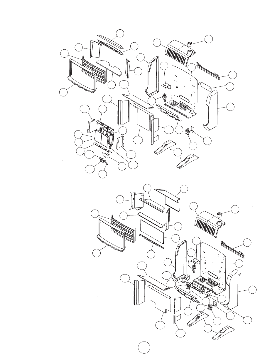 Non-thermostat models, Bf10lp, Ir10lp | Enerco MHIR30LPT User Manual | Page 21 / 24