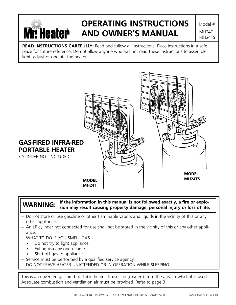 Enerco MH24TS User Manual | 8 pages