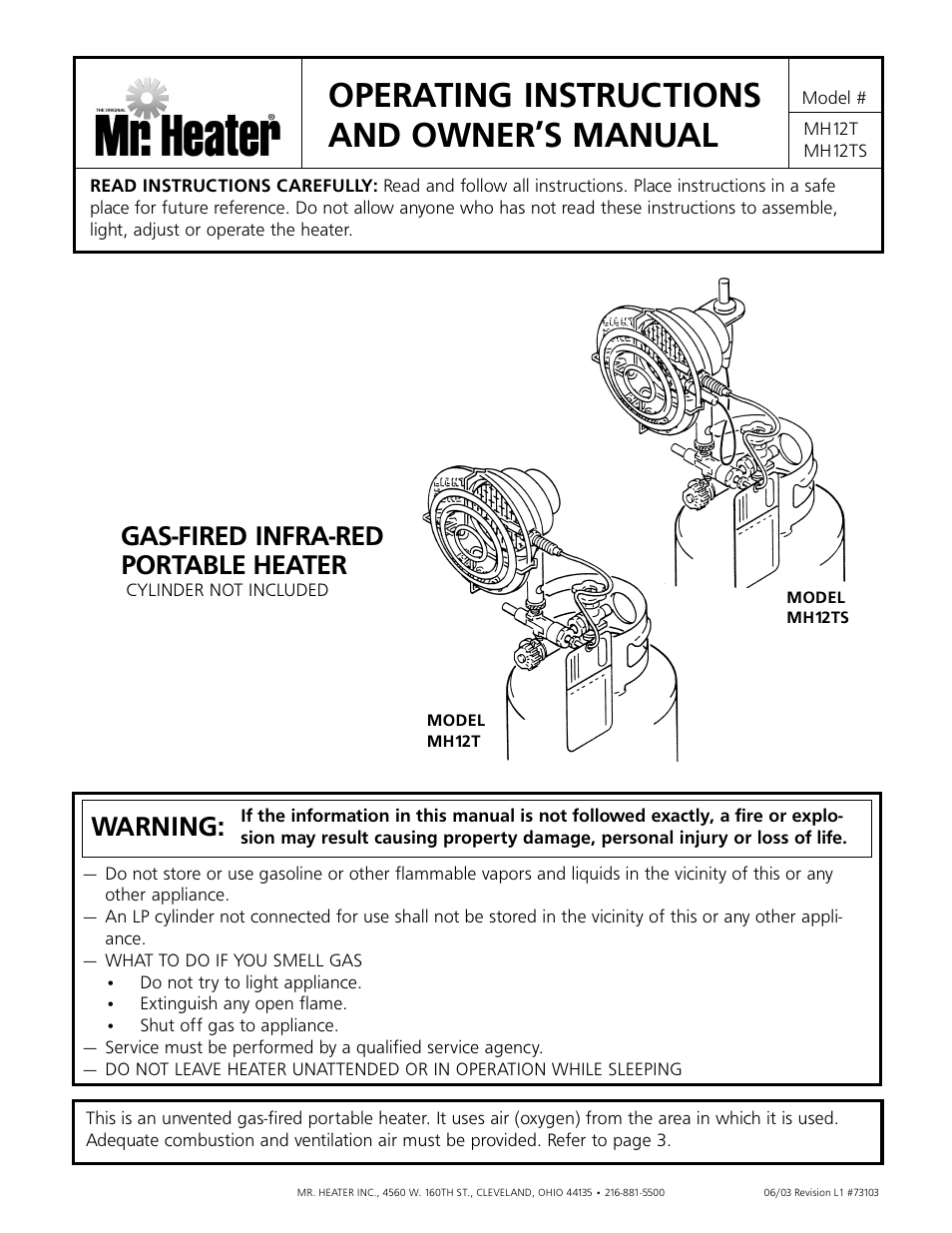 Enerco MH12TS User Manual | 8 pages