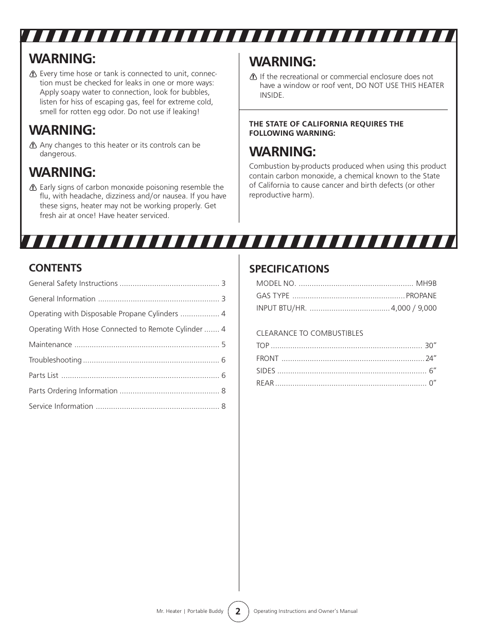 Enerco MH9B User Manual | Page 2 / 8