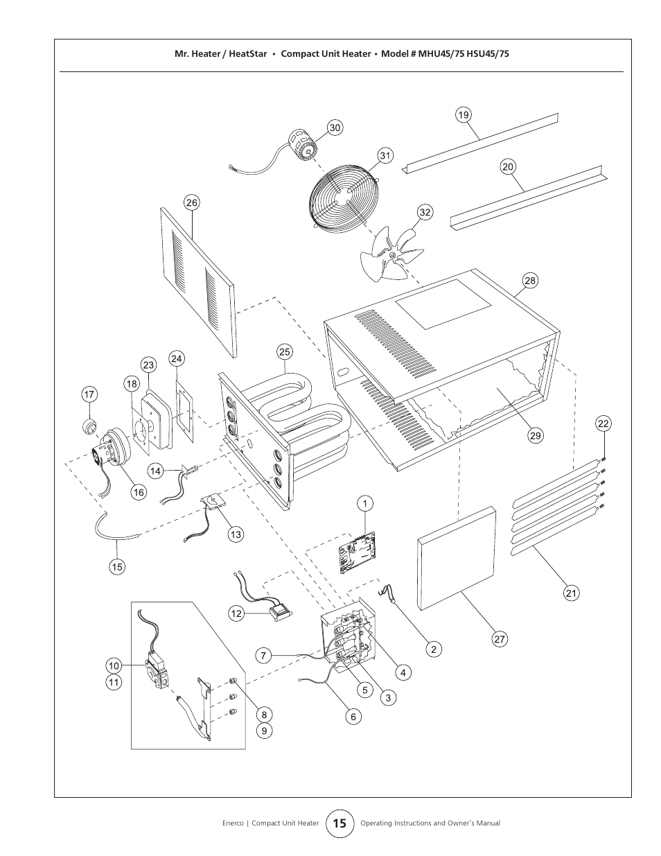 Enerco MHU 45 User Manual | Page 15 / 16