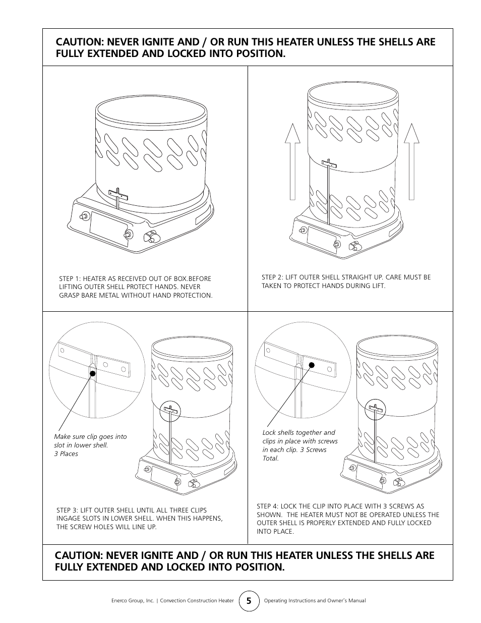 Enerco HS200CV User Manual | Page 5 / 10