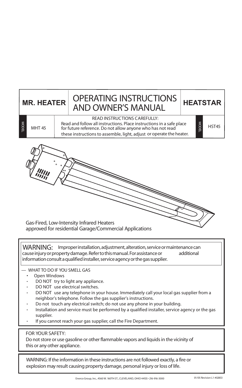 Enerco HST45 User Manual | 24 pages